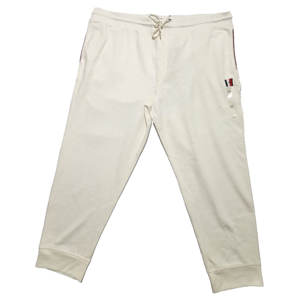 Tommy Hilfiger Men's Drawstring Modern Pockets Sweatpants White Size XXL